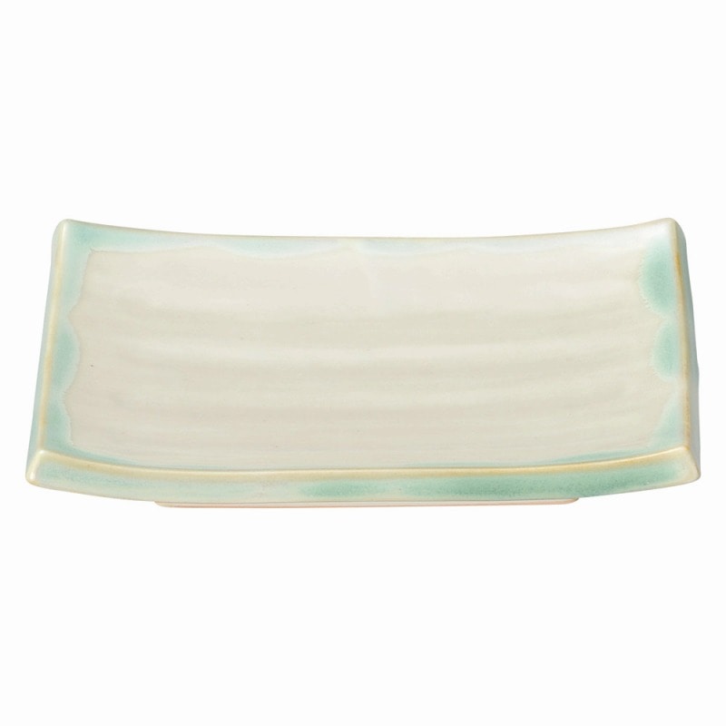 金正陶器 緑水 長角焼物皿 1個(ご注文単位1個)【直送品】