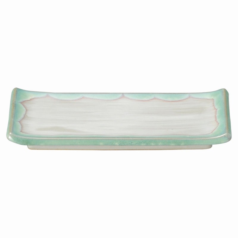 金正陶器 緑水 長角付出皿 1個(ご注文単位1個)【直送品】
