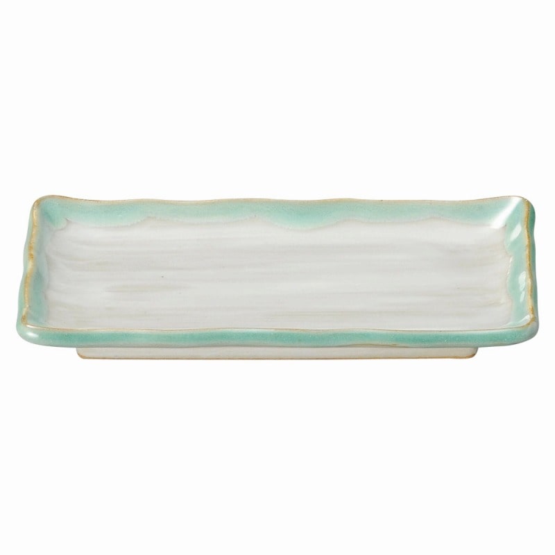 金正陶器 緑水 おにぎり皿 1個(ご注文単位1個)【直送品】