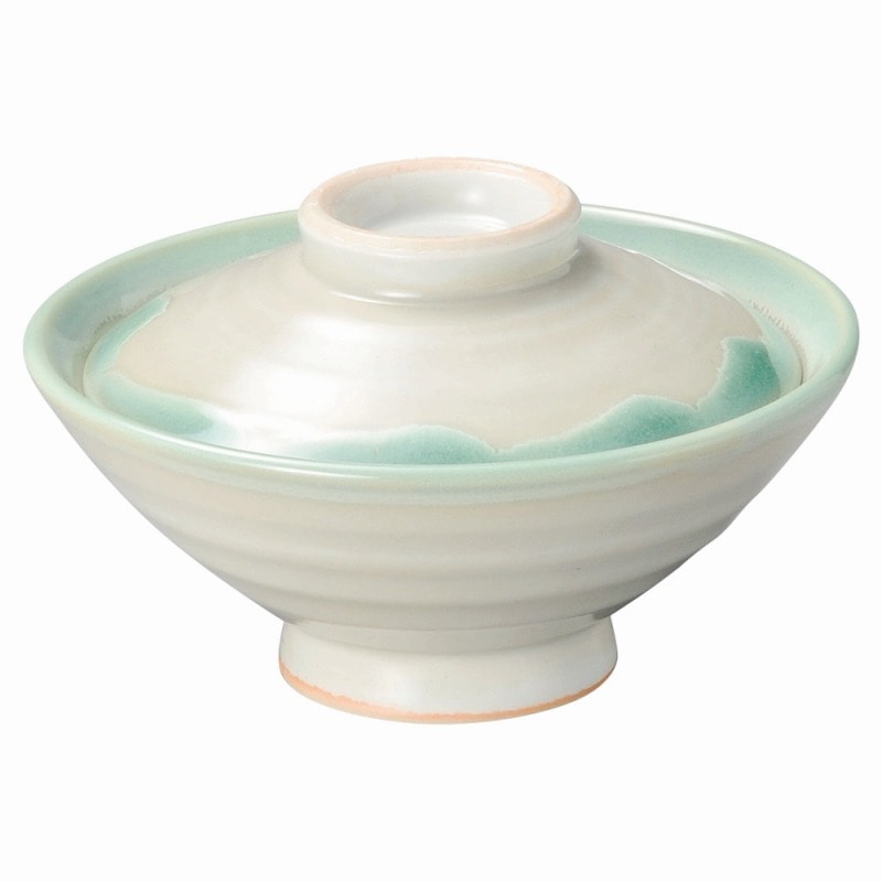 金正陶器 緑水 のり茶漬(蓋付) 1個(ご注文単位1個)【直送品】