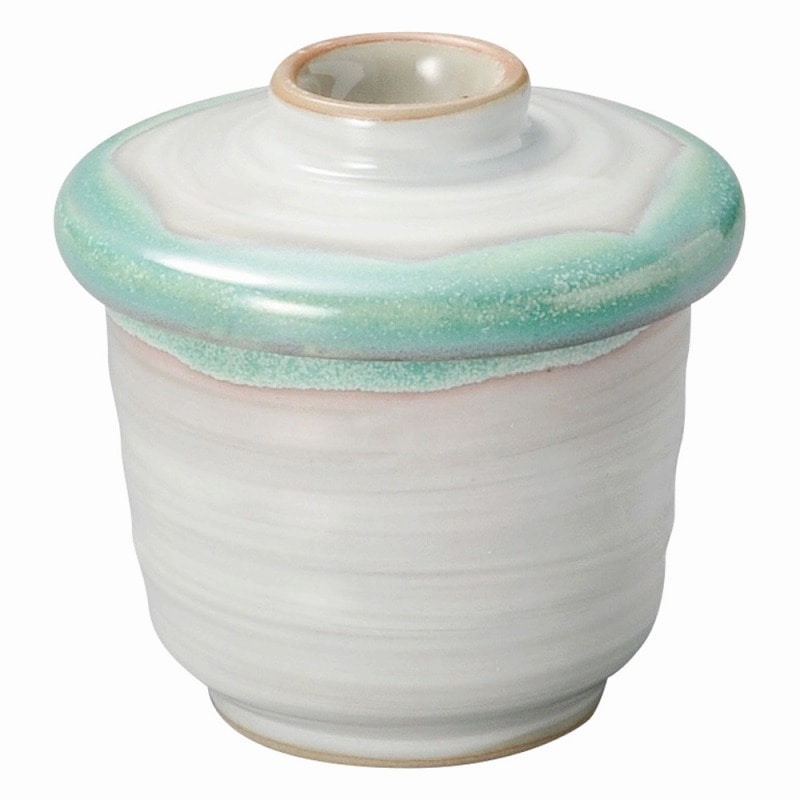 金正陶器 緑水 むし碗 1個(ご注文単位1個)【直送品】