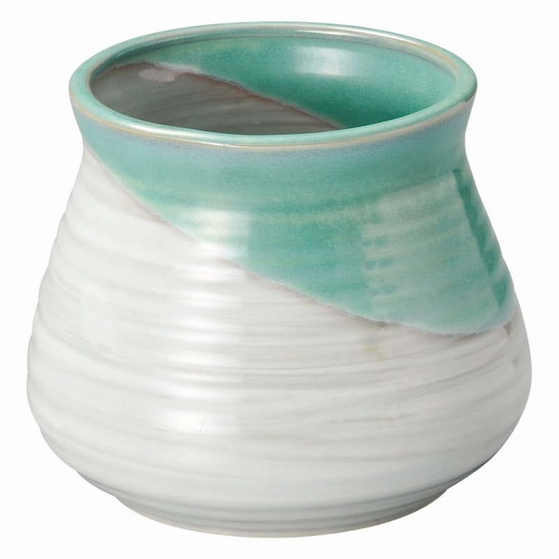 金正陶器 緑水 ガラ入れ(大) 1個(ご注文単位1個)【直送品】