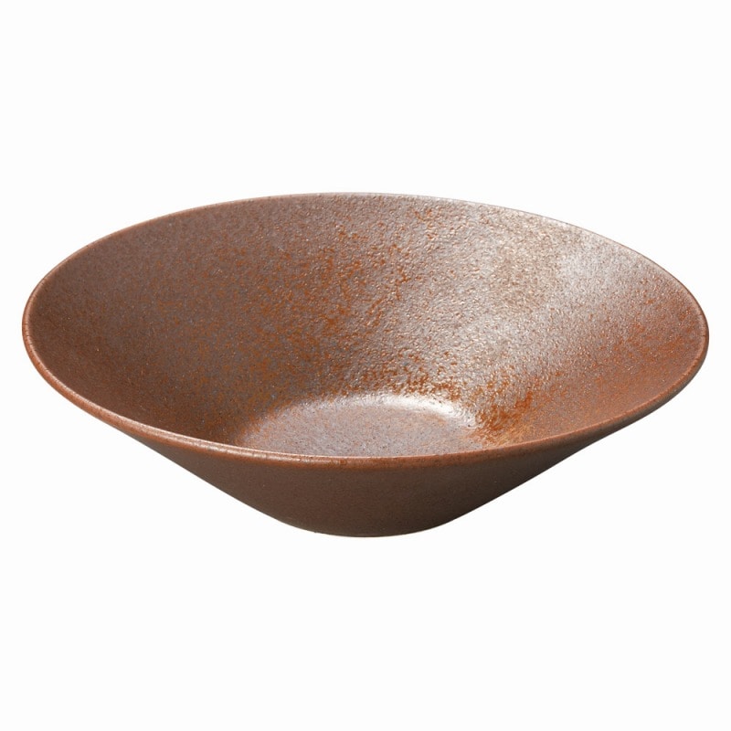 金正陶器 赤茶備前 8.0浅ボール 1個(ご注文単位1個)【直送品】