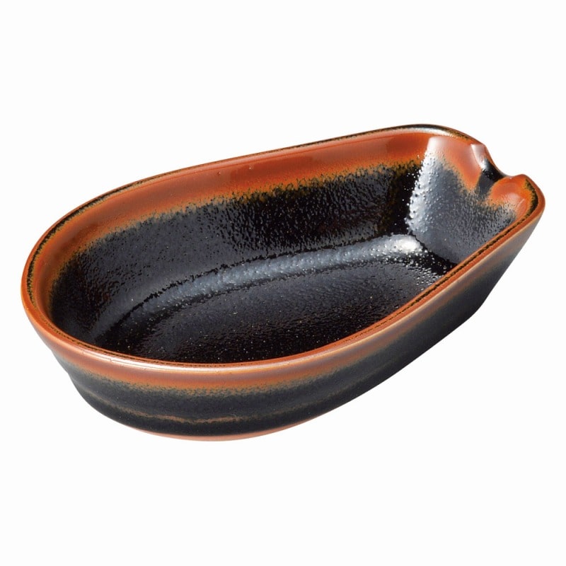 金正陶器 ゆず天目 レンゲ(台)(大) 1個(ご注文単位1個)【直送品】