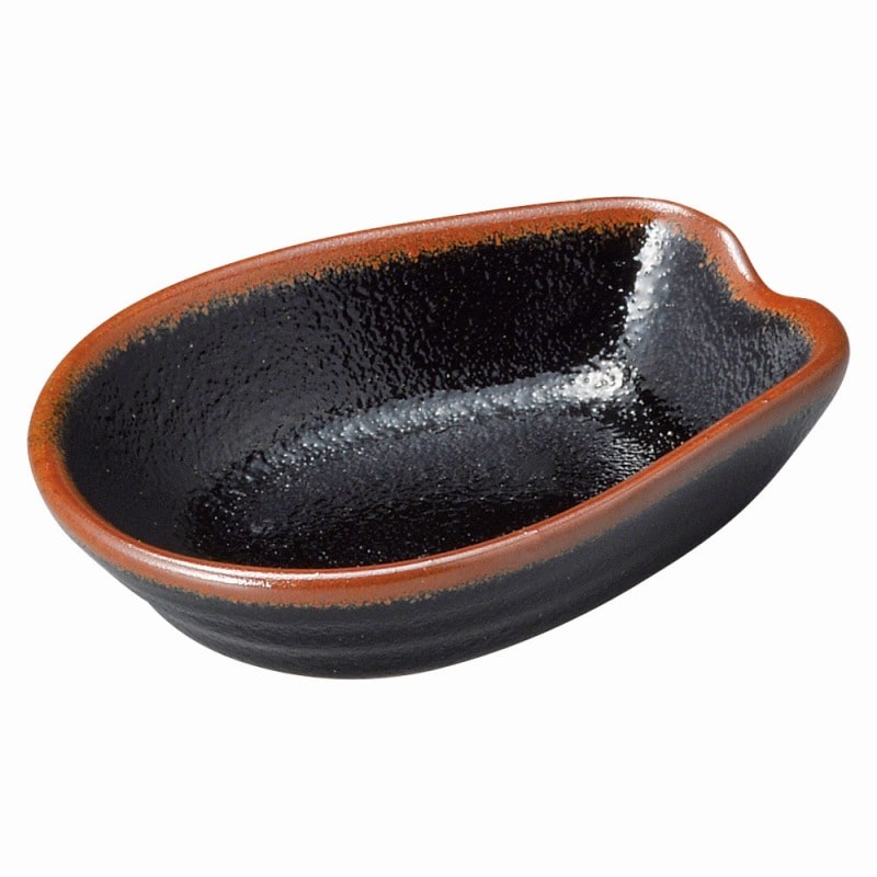 金正陶器 ゆず天目 レンゲ(台)(小) 1個(ご注文単位1個)【直送品】