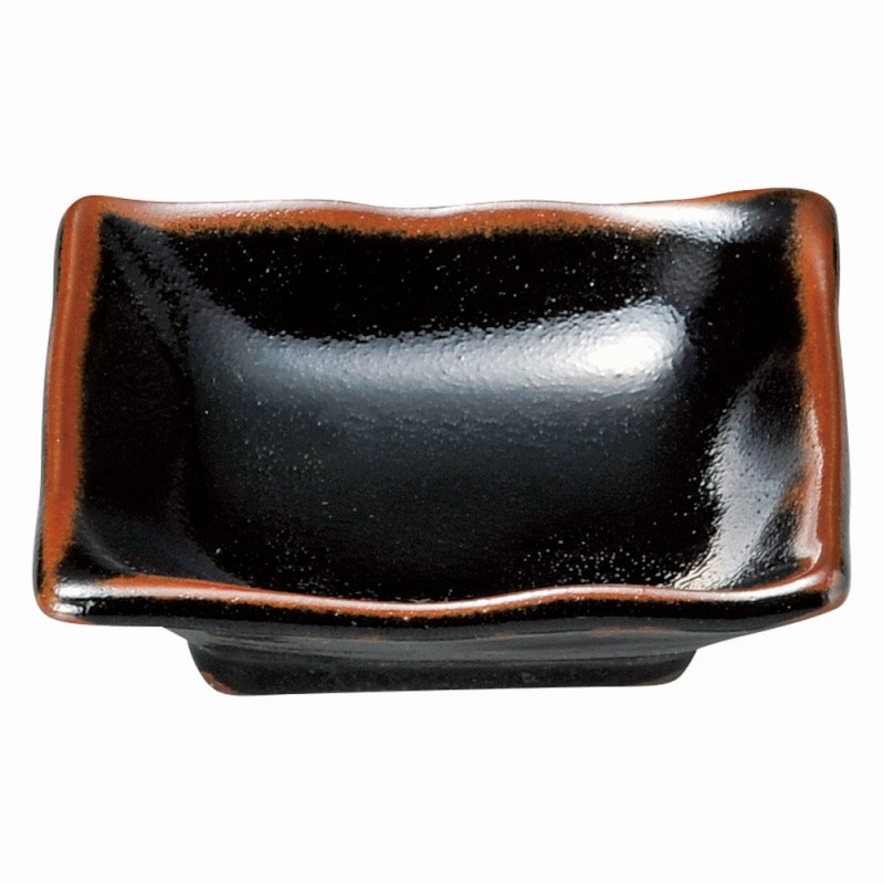 金正陶器 ゆず天目 正角4.0千代口 1個(ご注文単位1個)【直送品】