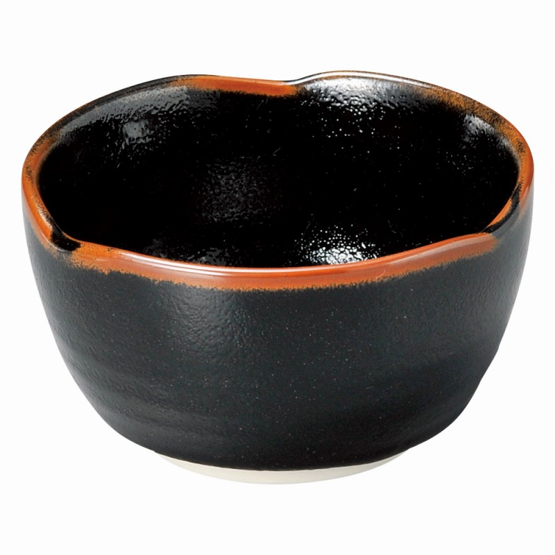 金正陶器 ゆず天目 三ツ山4.0小鉢 1個(ご注文単位1個)【直送品】