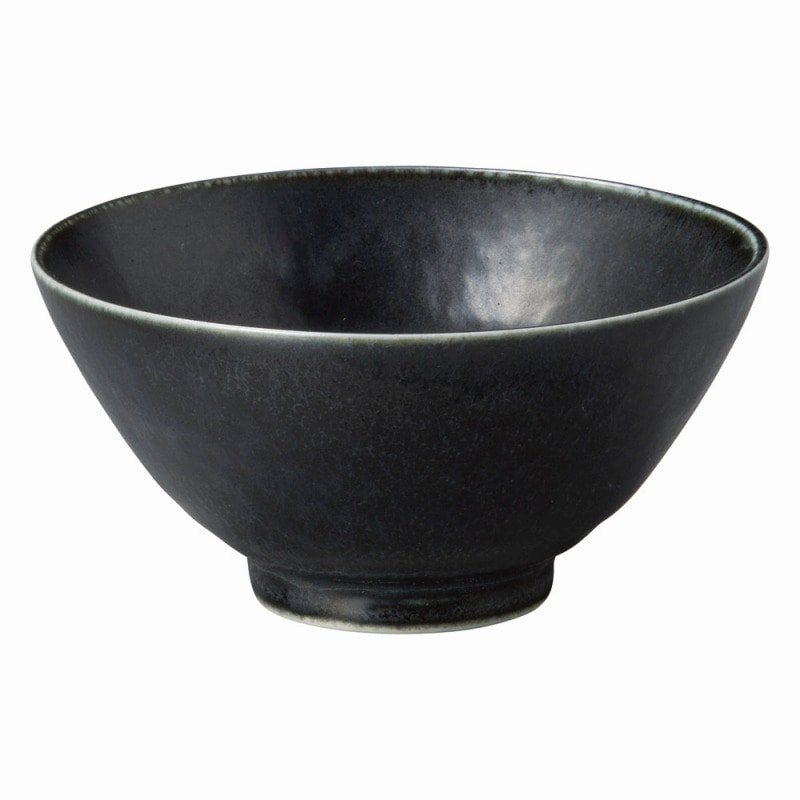金正陶器 モノクロモダン 灰マット黒 平成茶碗 1個(ご注文単位1個)【直送品】