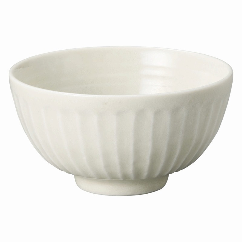 金正陶器 モノクロモダン 灰マット白 削ぎ茶碗 (大) 1個(ご注文単位1個)【直送品】