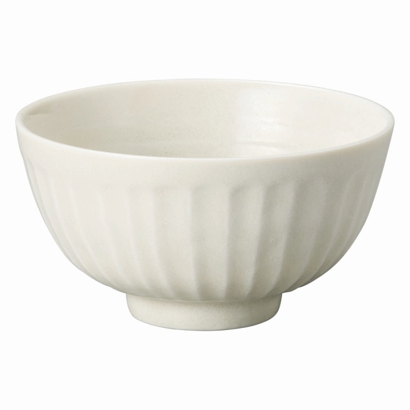 金正陶器 モノクロモダン 灰マット白 削ぎ茶碗 (小) 1個(ご注文単位1個)【直送品】
