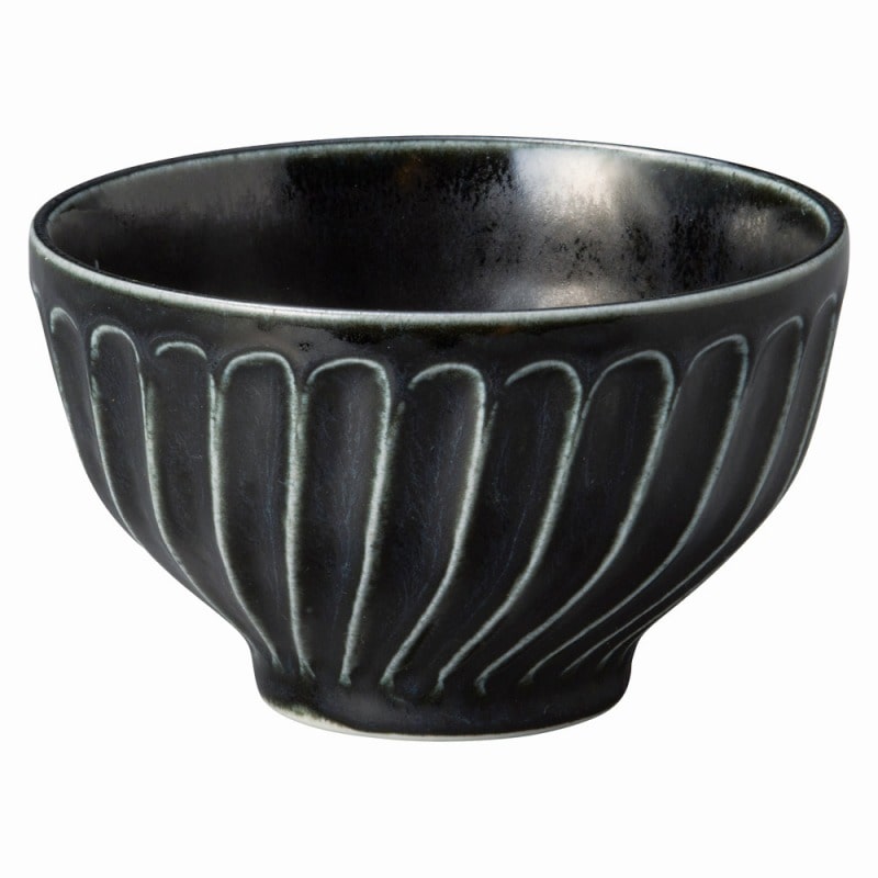 金正陶器 モノクロモダン 灰マット黒 ターク飯碗 1個(ご注文単位1個)【直送品】