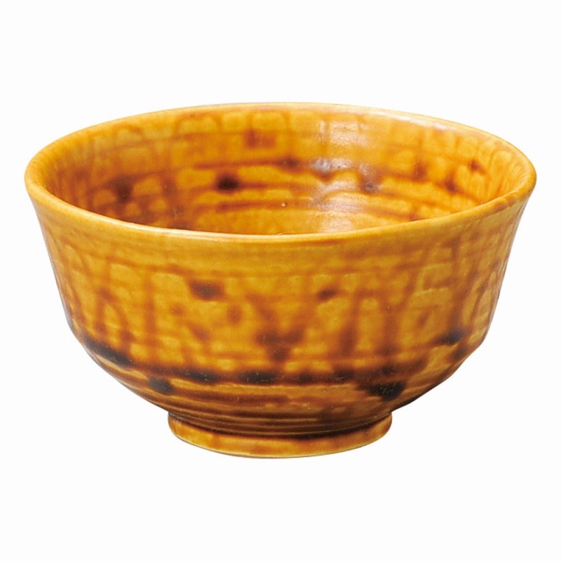 金正陶器 強化 ナチュラル キャラメル 茶碗(大) 1個(ご注文単位1個)【直送品】