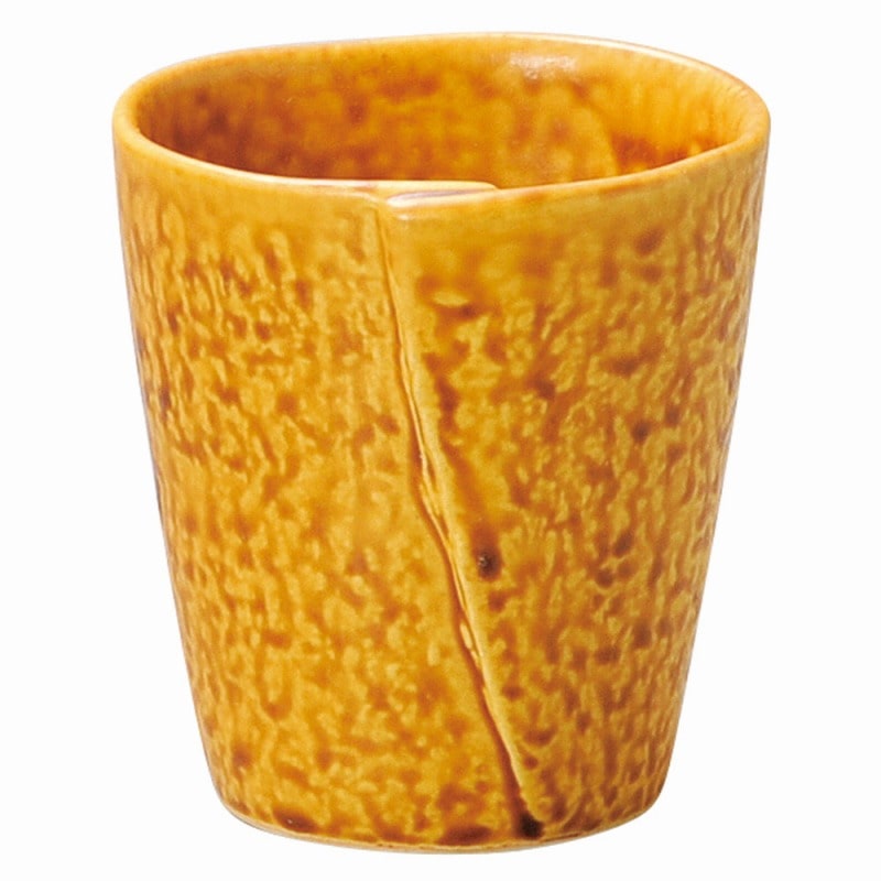 金正陶器 強化 ナチュラル キャラメル 戸締カップ(大) 1個(ご注文単位1個)【直送品】