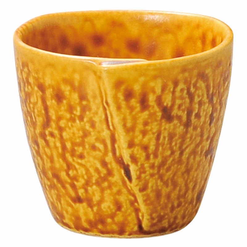 金正陶器 強化 ナチュラル キャラメル 戸締カップ(小) 1個(ご注文単位1個)【直送品】