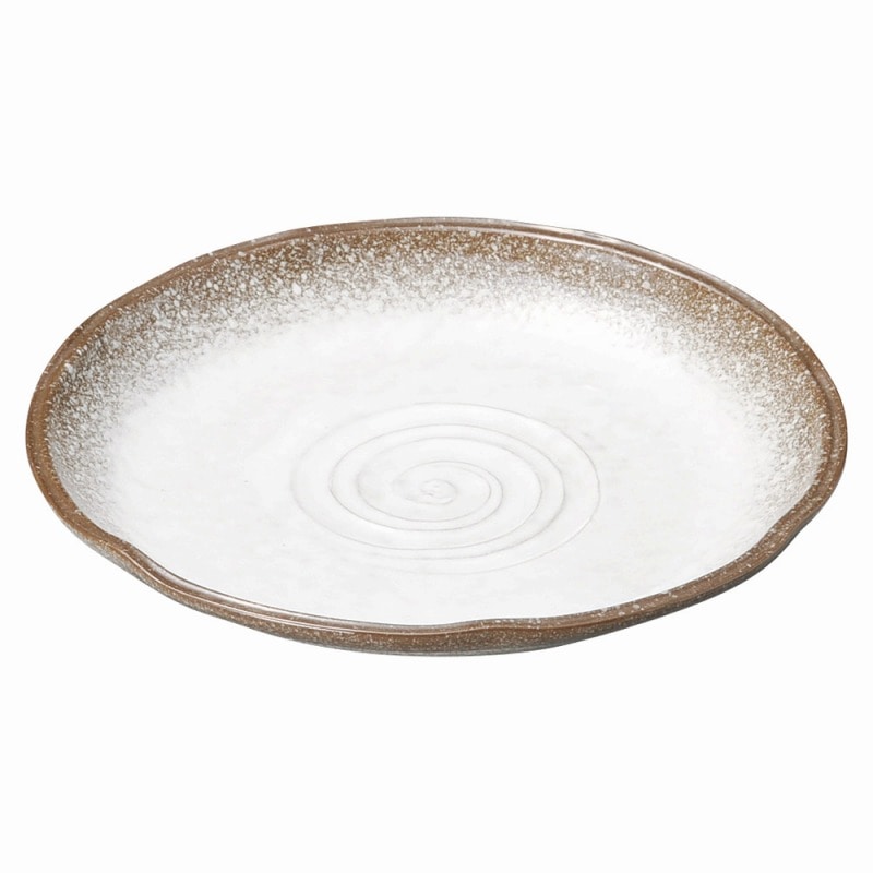 金正陶器 強化　伊賀白吹　7.0花形丸皿 1個（ご注文単位1個）【直送品】