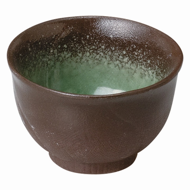 金正陶器 強化 伊賀ヒスイ 腰丸反千茶 1個(ご注文単位1個)【直送品】