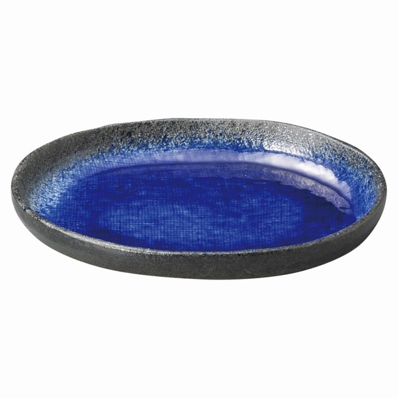 金正陶器 強化 伊賀るり釉 6.0小判皿 1個(ご注文単位1個)【直送品】