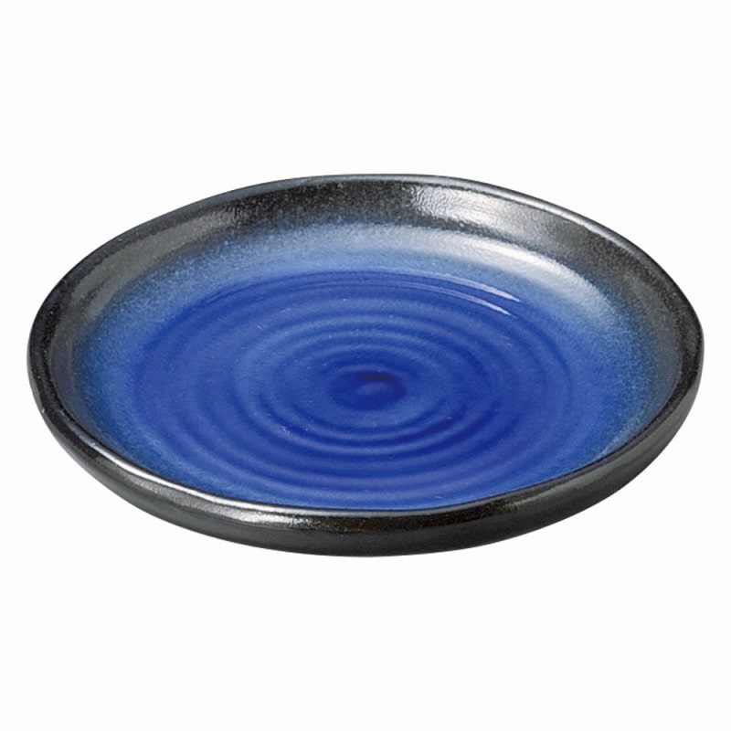 金正陶器 強化 伊賀るり釉 4.5深丸皿 1個(ご注文単位1個)【直送品】