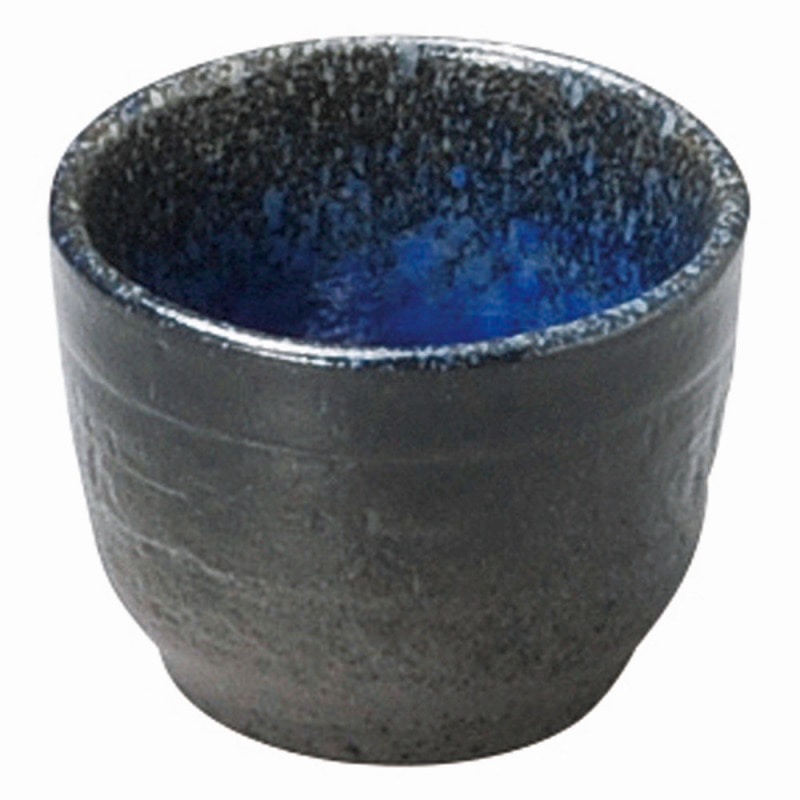 金正陶器 強化 伊賀るり釉 ぐい呑 1個(ご注文単位1個)【直送品】