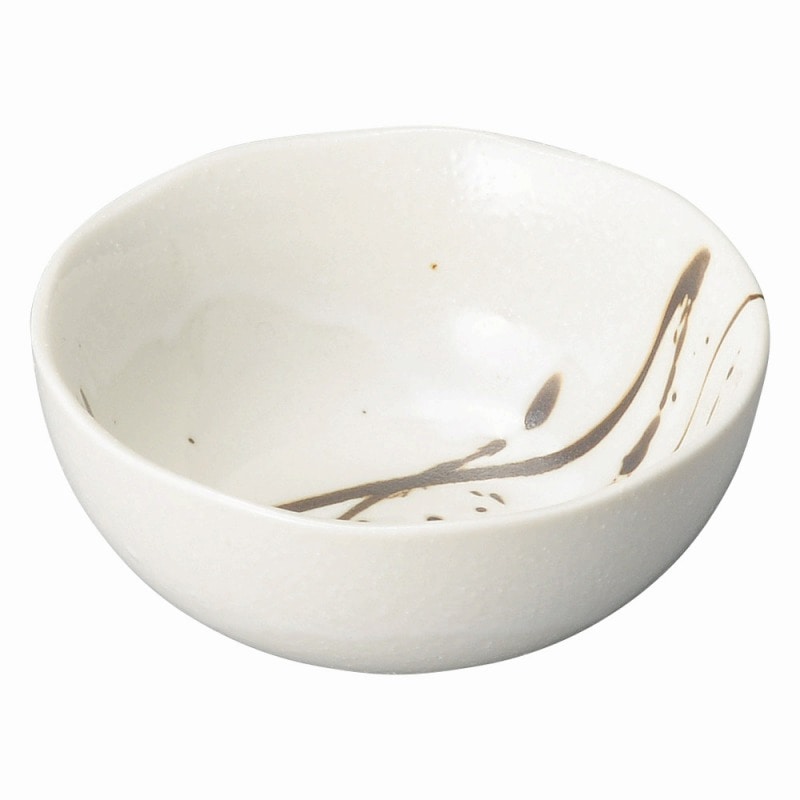 金正陶器 筆流し白 白丸小鉢 1個(ご注文単位1個)【直送品】