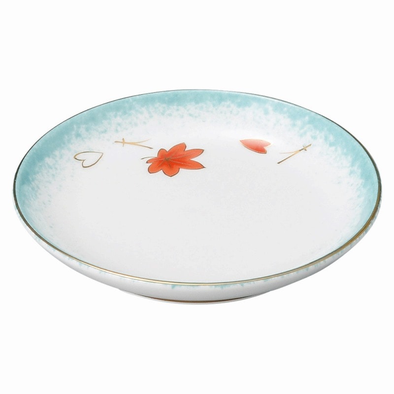 金正陶器 ひすい吹吉祥(強化) 新丸3.0皿 1個(ご注文単位1個)【直送品】