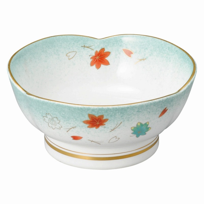 金正陶器 ひすい吹吉祥(強化) 三ツ山刺身鉢 1個(ご注文単位1個)【直送品】