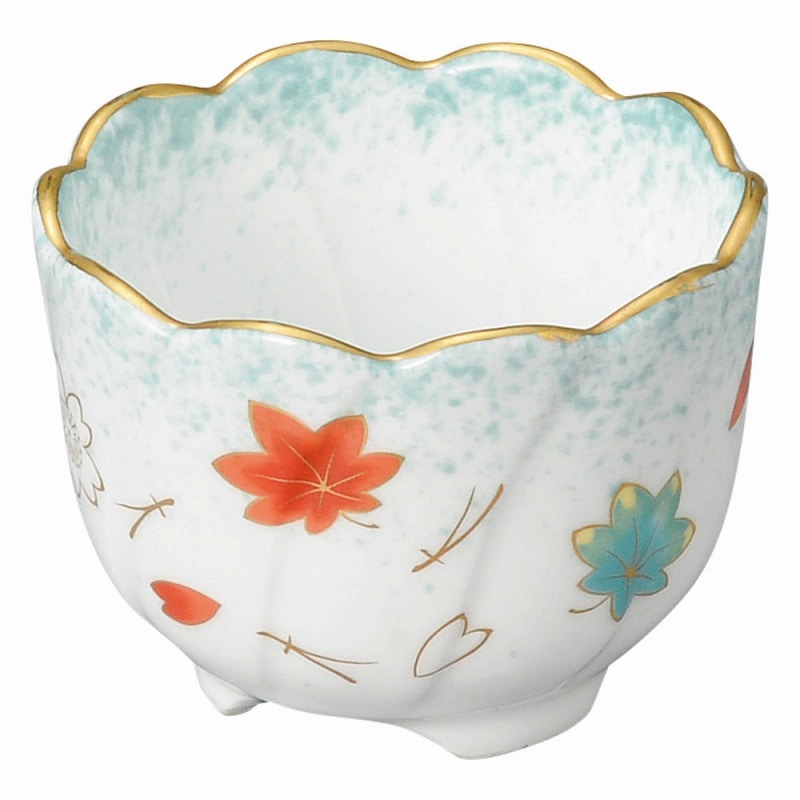 金正陶器 ひすい吹吉祥(強化) ねじり型小付 1個(ご注文単位1個)【直送品】
