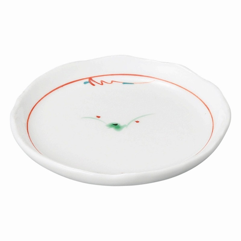 金正陶器 赤絵花紋 3.0皿 1個(ご注文単位1個)【直送品】