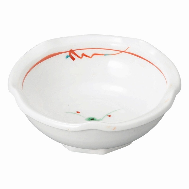 金正陶器 赤絵花紋 梅型丸千代口 1個(ご注文単位1個)【直送品】