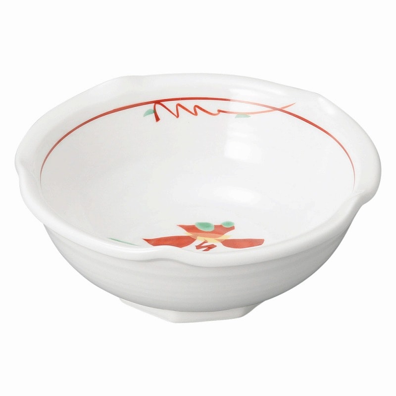 金正陶器 赤絵花紋 梅型呑水 1個(ご注文単位1個)【直送品】