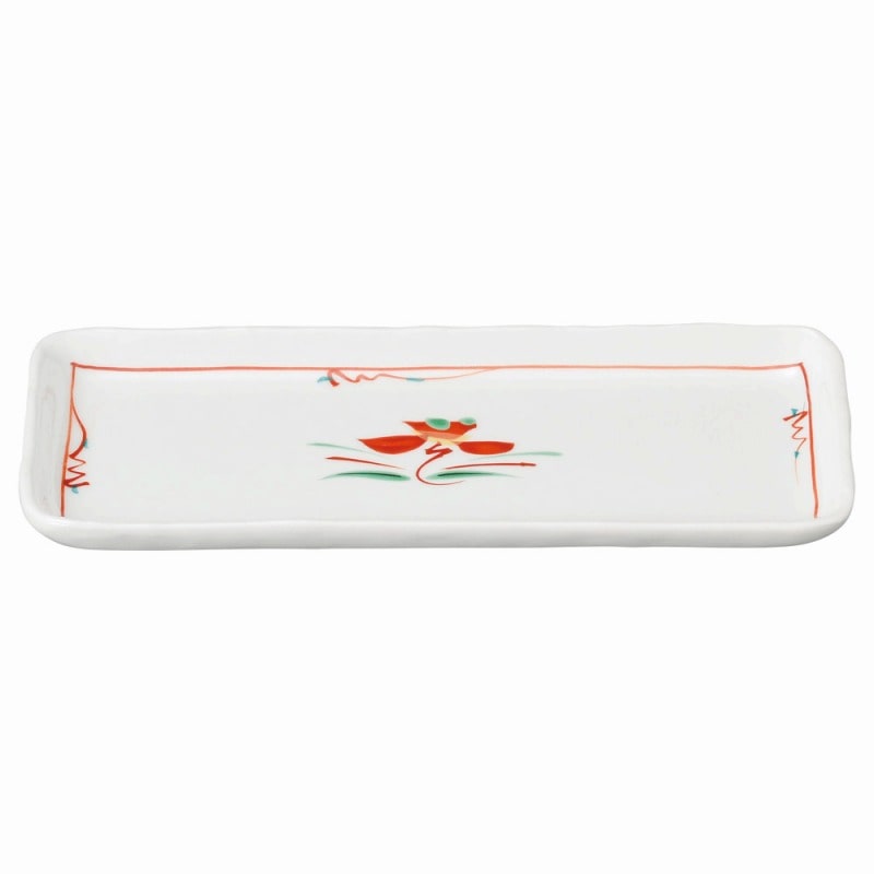 金正陶器 赤絵花紋 付出皿 1個(ご注文単位1個)【直送品】