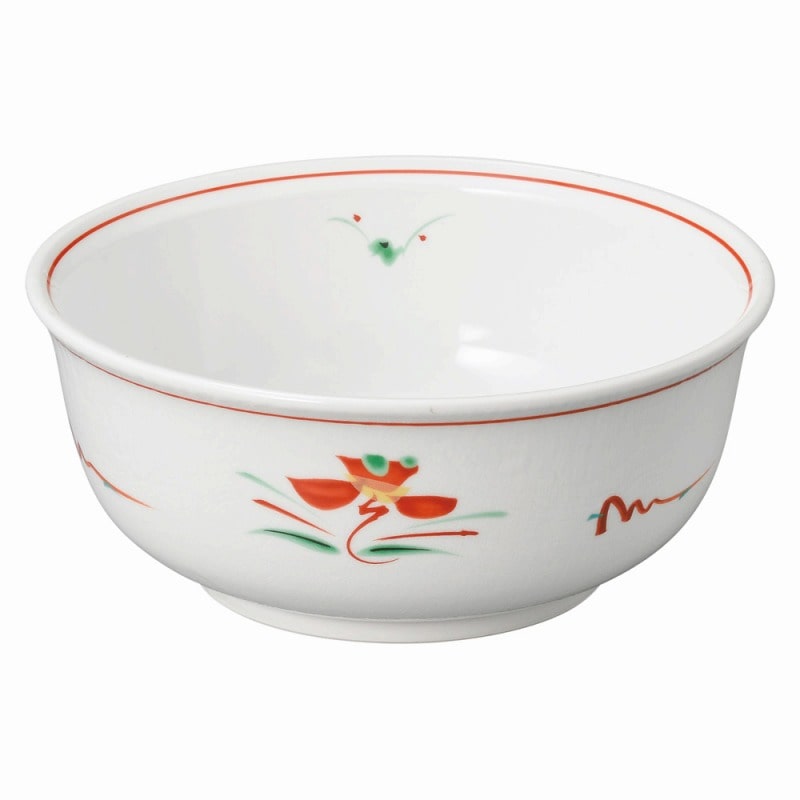 金正陶器 赤絵花紋 6.0多用丼 1個(ご注文単位1個)【直送品】