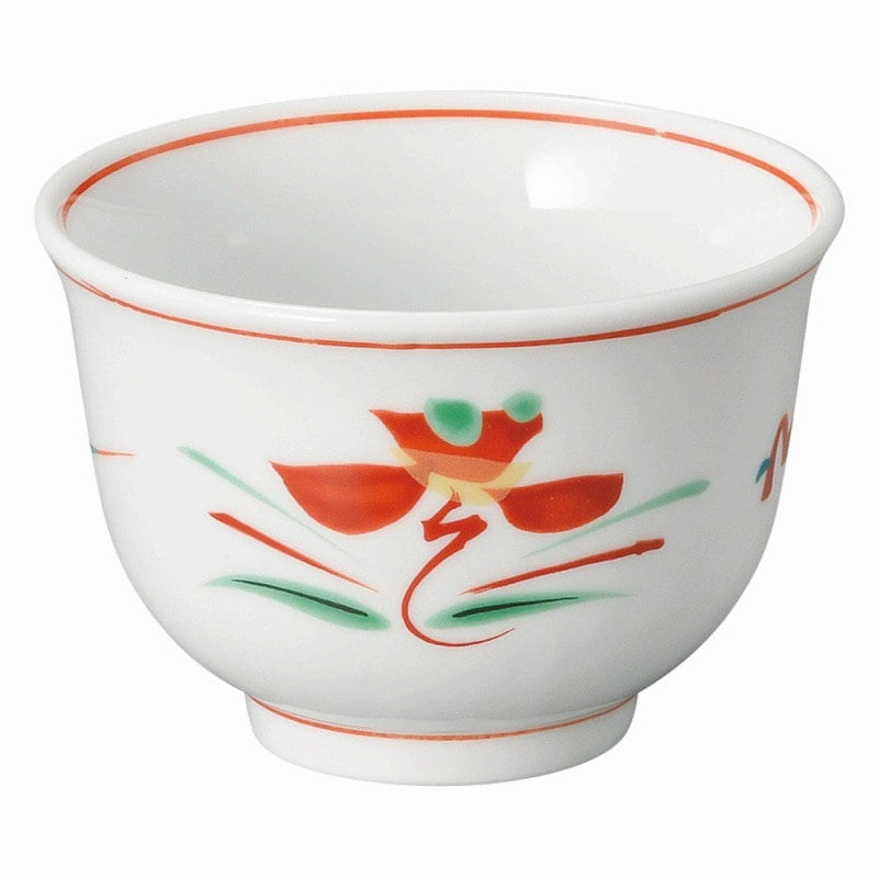 金正陶器 赤絵花紋 千茶 1個(ご注文単位1個)【直送品】