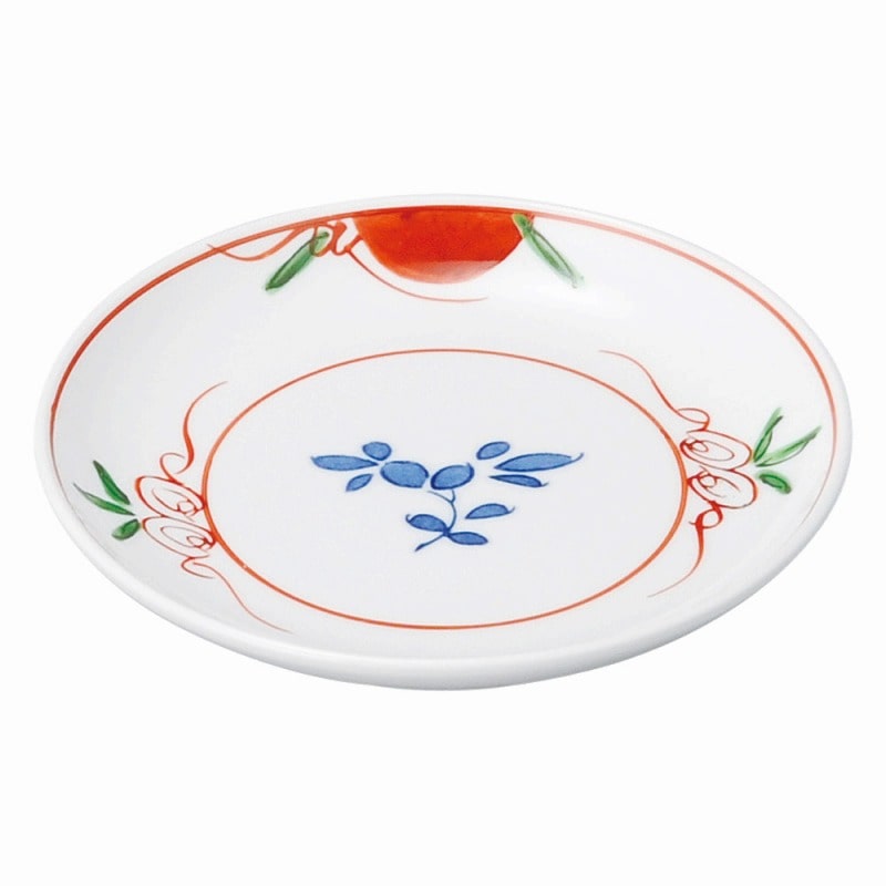 金正陶器 染錦春日(強化) 新丸3.0皿 1個(ご注文単位1個)【直送品】