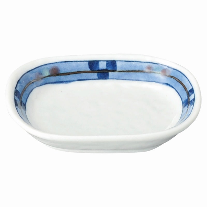 金正陶器 キューヴ 小判豆皿 1個(ご注文単位1個)【直送品】
