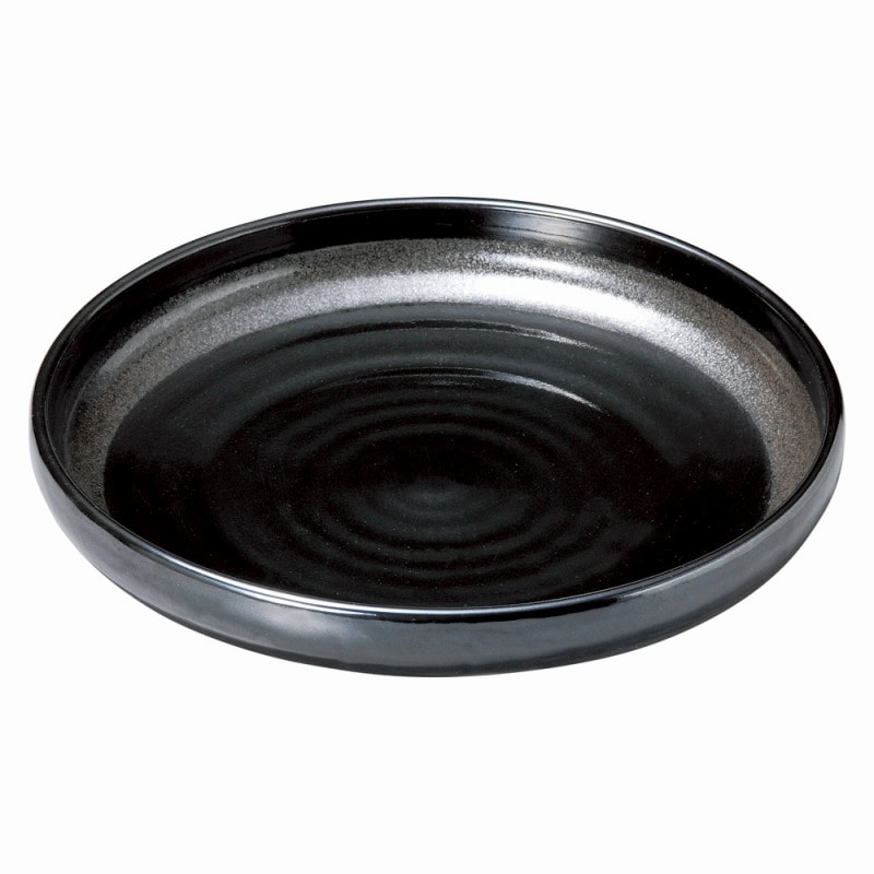 金正陶器 銀彩黒 石目10.0盛鉢 1個(ご注文単位1個)【直送品】