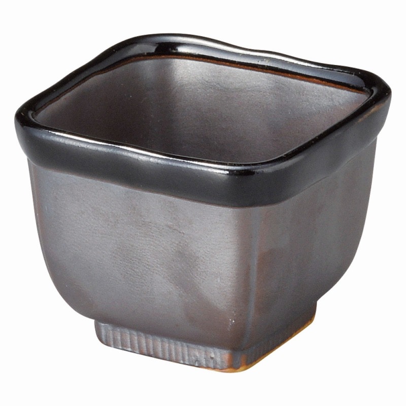 金正陶器 鉄砂 角3.0丼 1個(ご注文単位1個)【直送品】