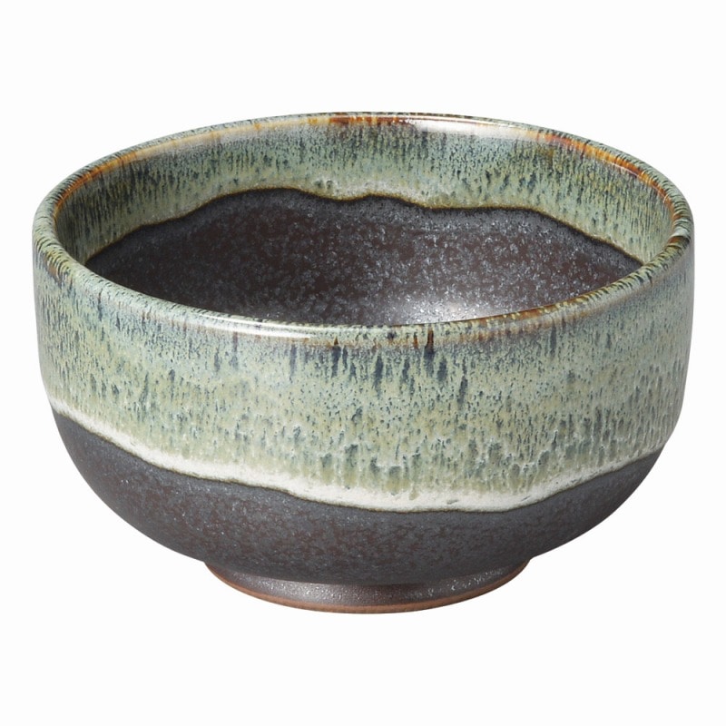 金正陶器 ブルー鉄釉 深口4.0丼 1個(ご注文単位1個)【直送品】