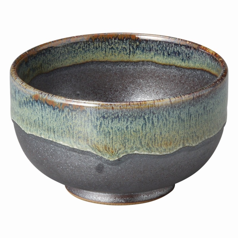 金正陶器 ブルー鉄釉 深口4.5丼 1個(ご注文単位1個)【直送品】