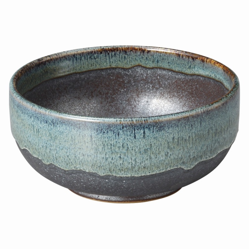 金正陶器 ブルー鉄釉 深口6.0丼 1個(ご注文単位1個)【直送品】