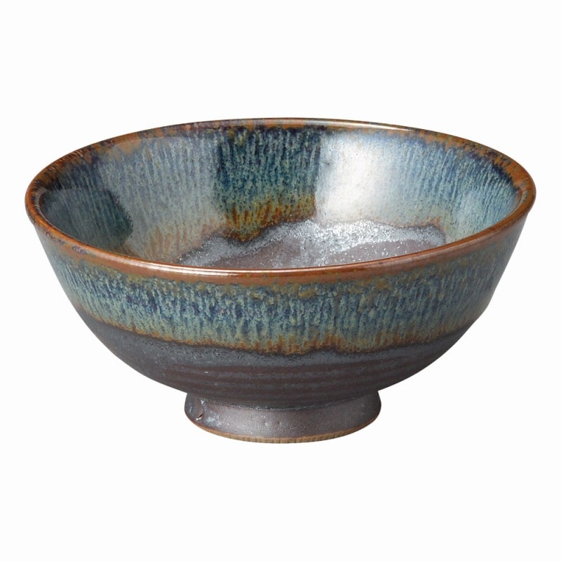 金正陶器 ブルー鉄釉 中平 1個(ご注文単位1個)【直送品】