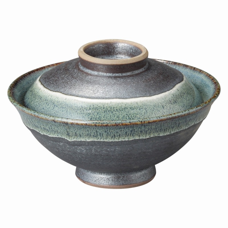 金正陶器 ブルー鉄釉 のり茶 1個(ご注文単位1個)【直送品】