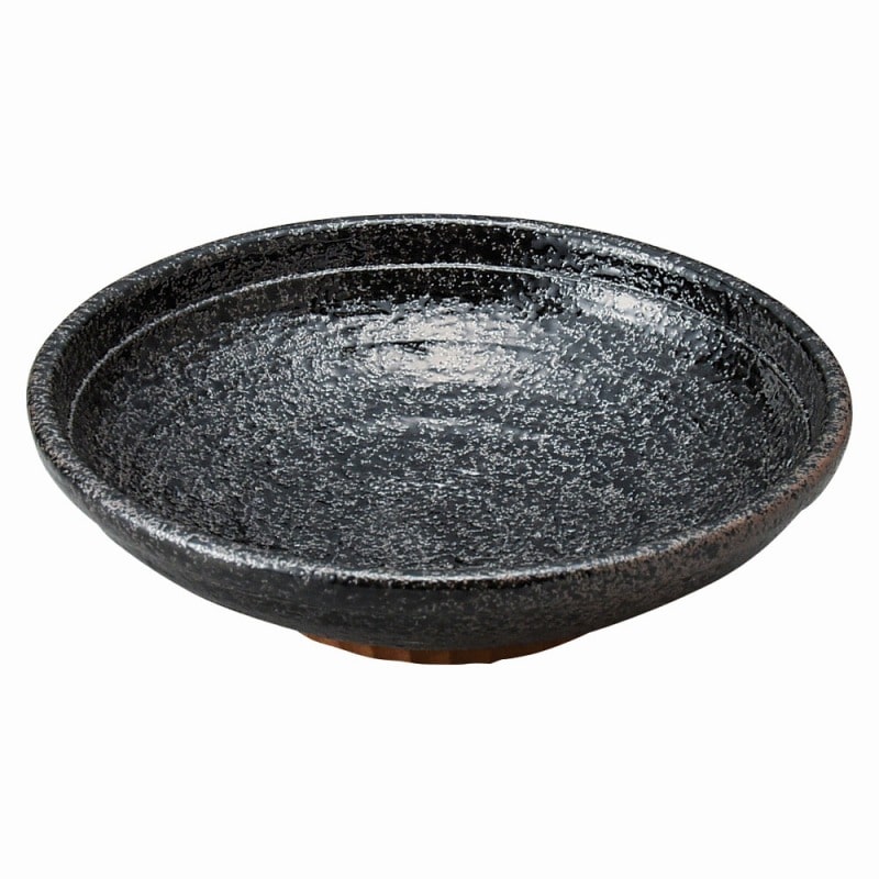 金正陶器 黒ちらし(強化) 玉渕5.0鉢 1個(ご注文単位1個)【直送品】