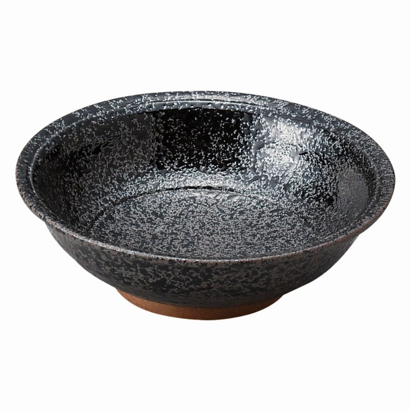 金正陶器 黒ちらし(強化) 丸鉢(3.6) 1個(ご注文単位1個)【直送品】