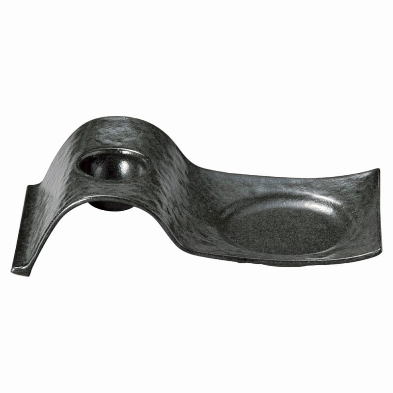 金正陶器 瀬戸黒　石目前菜皿 1個（ご注文単位1個）【直送品】