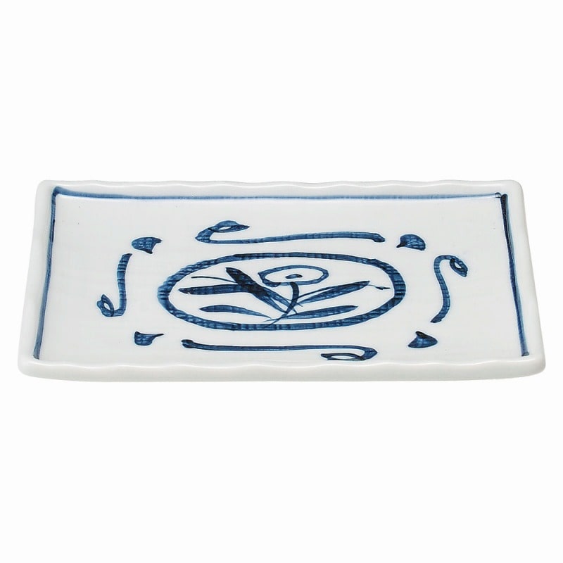 金正陶器 手描き唐草 正角小皿 1個(ご注文単位1個)【直送品】