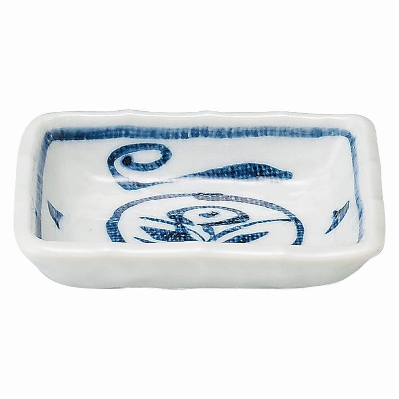 金正陶器 手描き唐草 7.0長角皿(足なし) 1個(ご注文単位1個)【直送品】