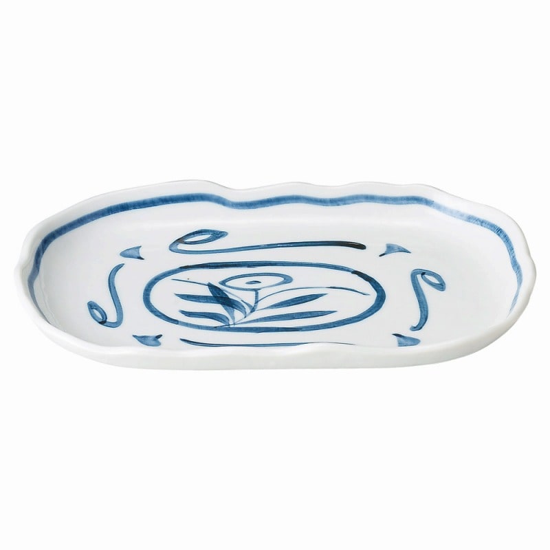 金正陶器 手描き唐草 長角千代口 1個(ご注文単位1個)【直送品】