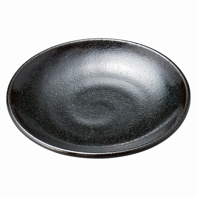 金正陶器 黒オリベ 丸4.0皿 1個(ご注文単位1個)【直送品】