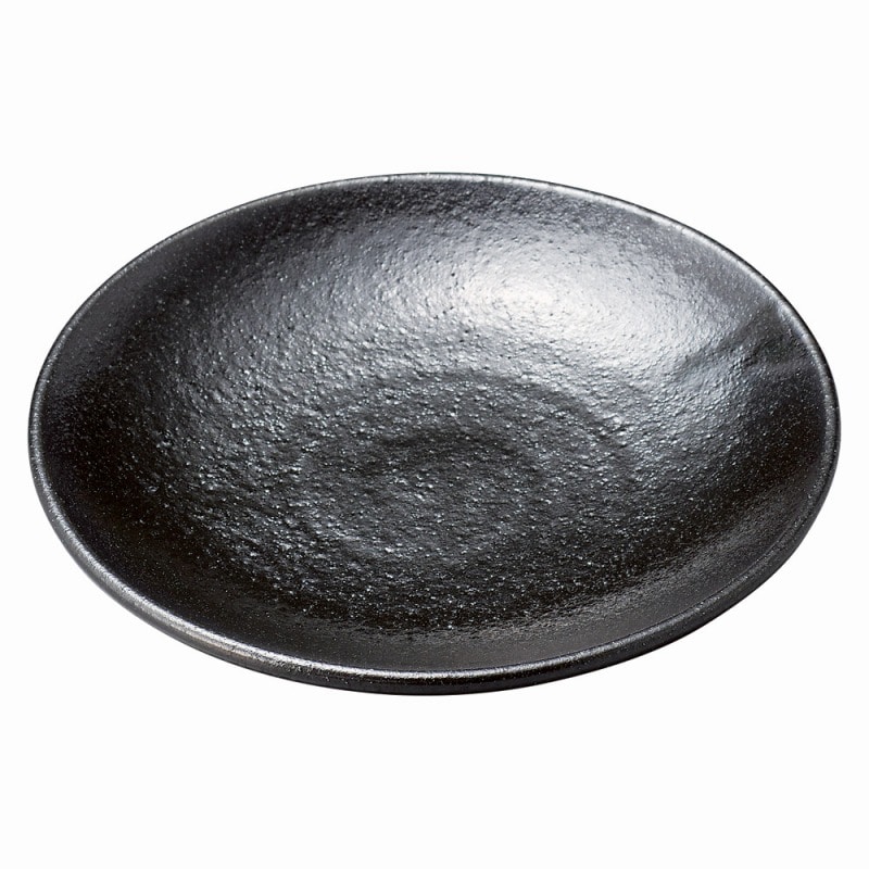 金正陶器 黒オリベ 丸5.0皿 1個(ご注文単位1個)【直送品】